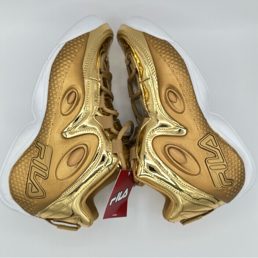 Fila Grant Hill 3 Metallic Gold Athletic Basketball Shoes Sz Men 7 Women… - Picture 7 of 8